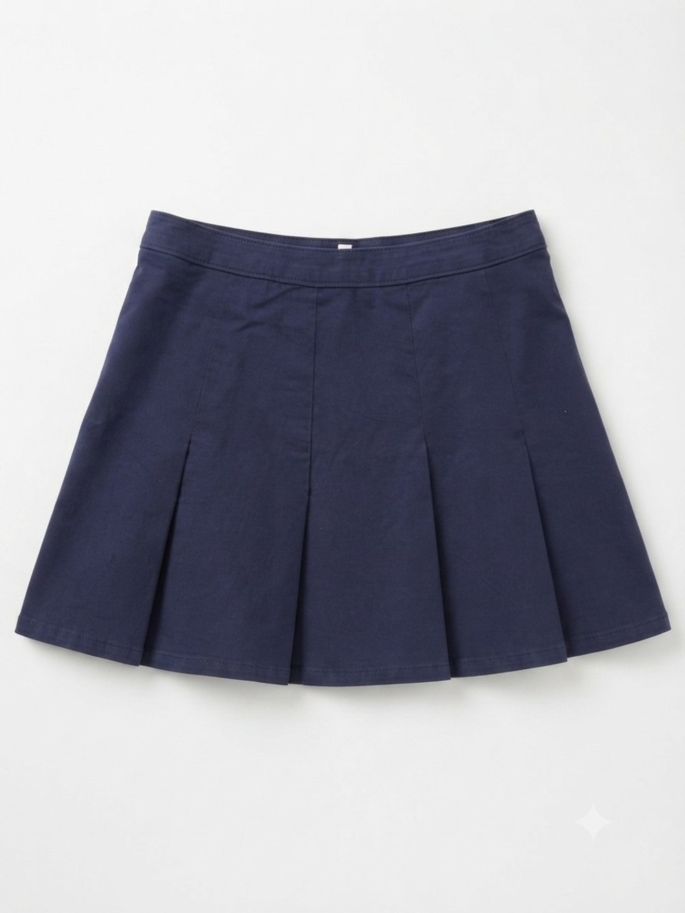 Vineyard Vines Navy Pleated Midi Skirt